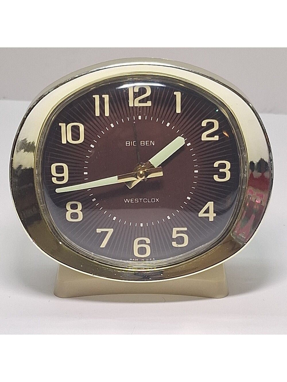 Vintage 1970 Westclox BIG BEN DELUXE Keywound Alarm Clock Luminous Style 8